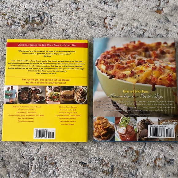 The Deen Bros. Hardcover cookbooks set of 2 Paula Deen - Picture 2 of 5